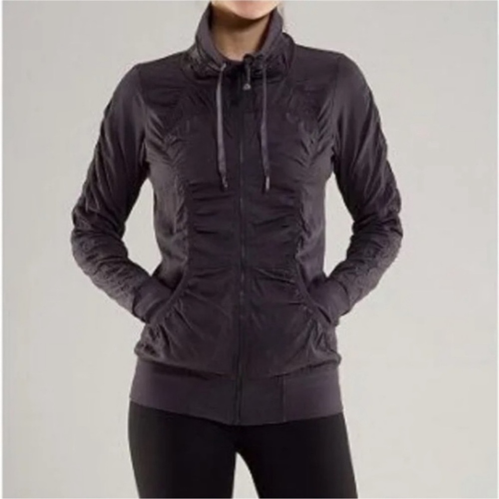 Lululemon Cool Down Jacket Black Heathered Black … - image 1
